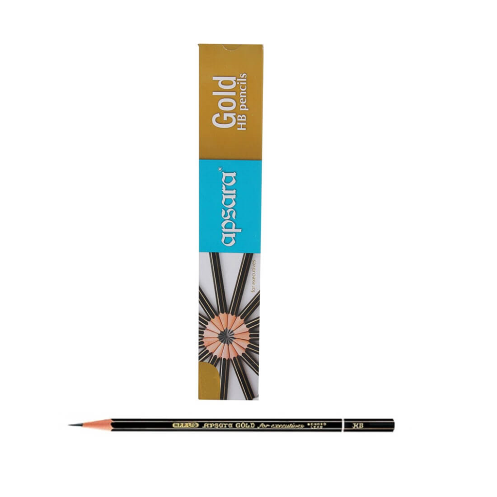 Apsara Gold HB Pencils Pack of 30 Wooden Pencils Apsara Swas
