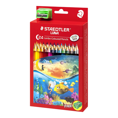 Staedtler Super Soft Colouring Pencils - Assorted Colours (Pack of 24)