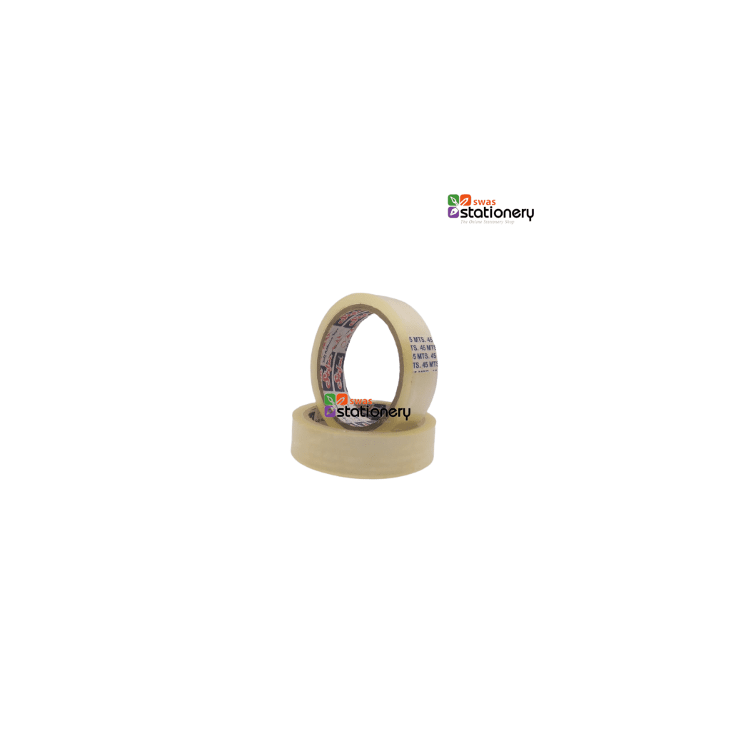 STYM 42micron Transparent Packaging Tape 24MMX45mtr Pack of 6. Clear Tapes STYM Swas