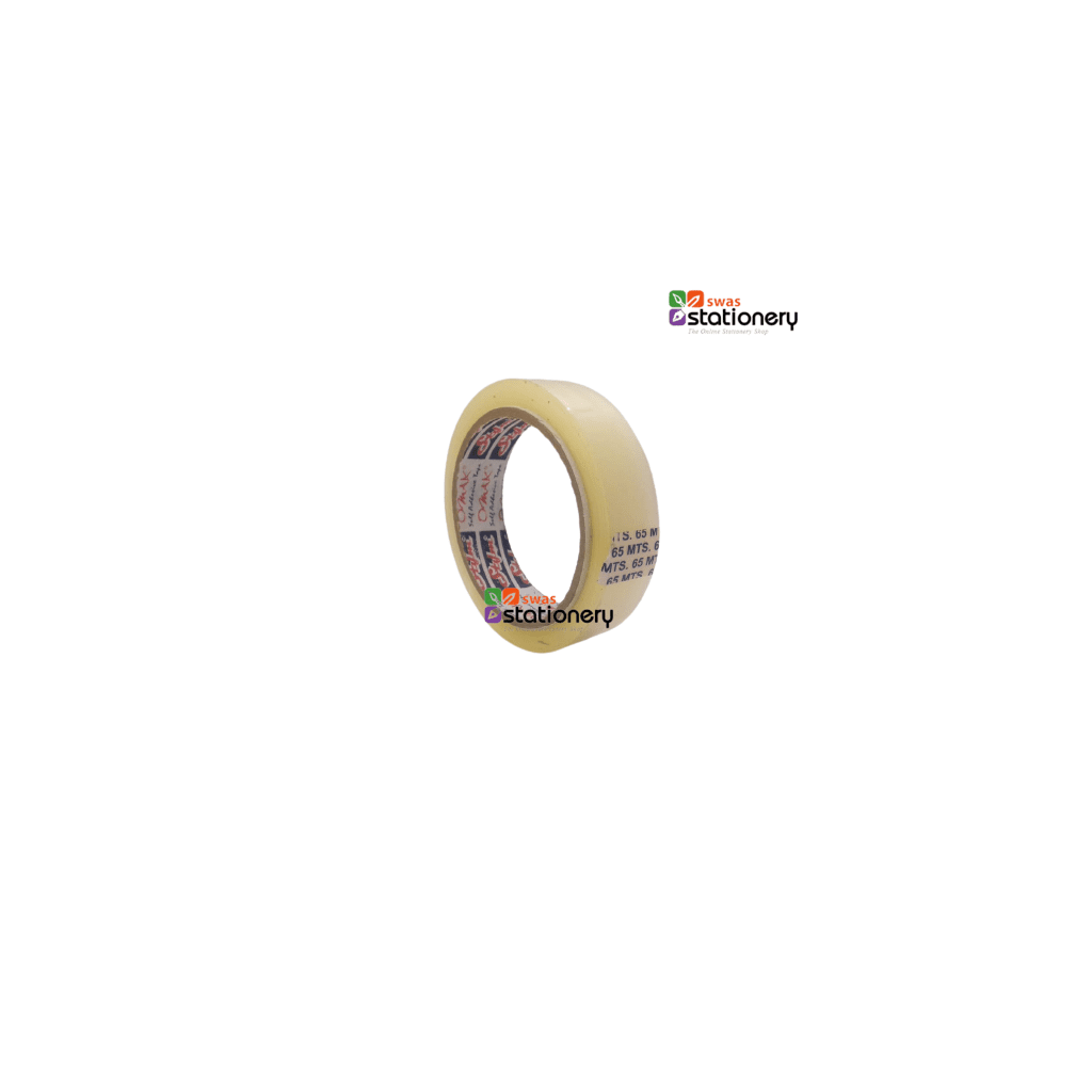 STYM 42micron Transparent Packaging Tape 24MMX65mtr Pack of 4. Clear