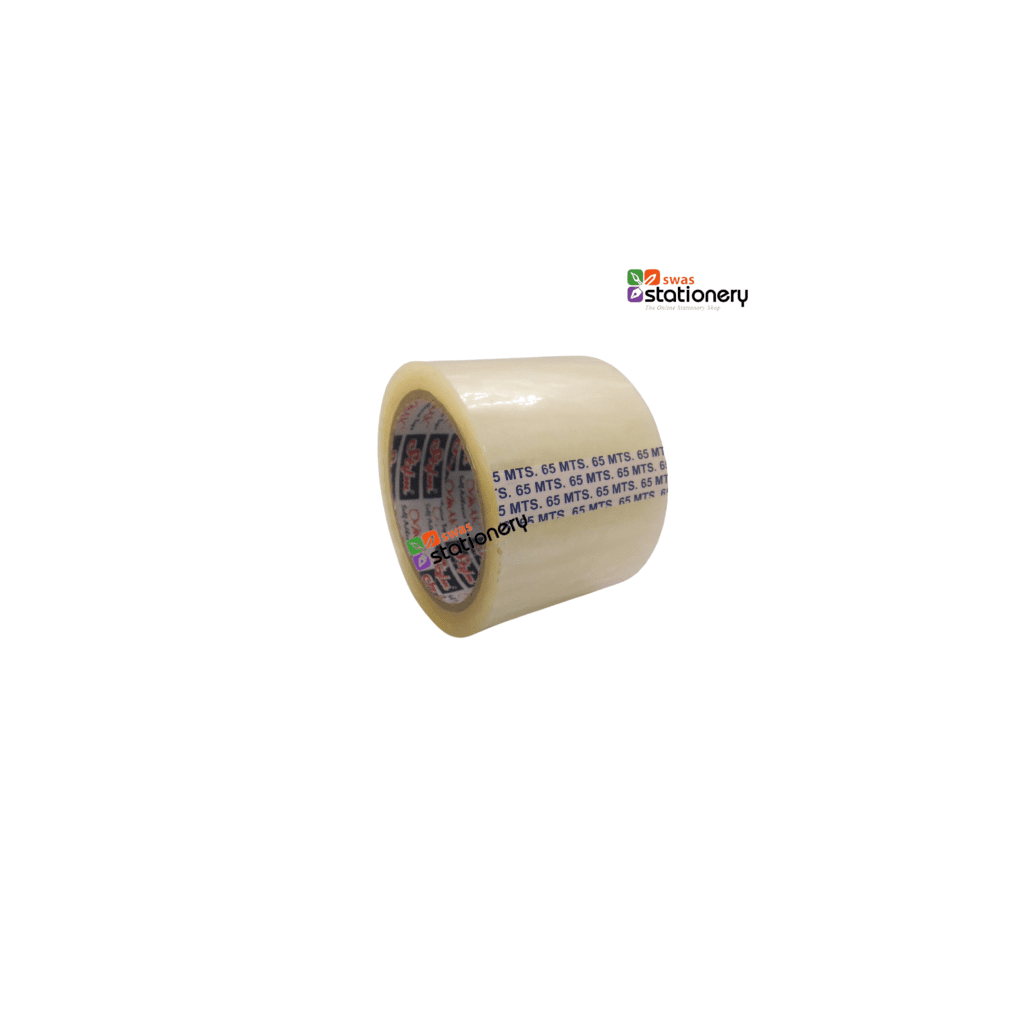 STYM 42micron Transparent Packaging Tape 72MMX65mtr Pack of 2. Clear Tapes STYM Swas