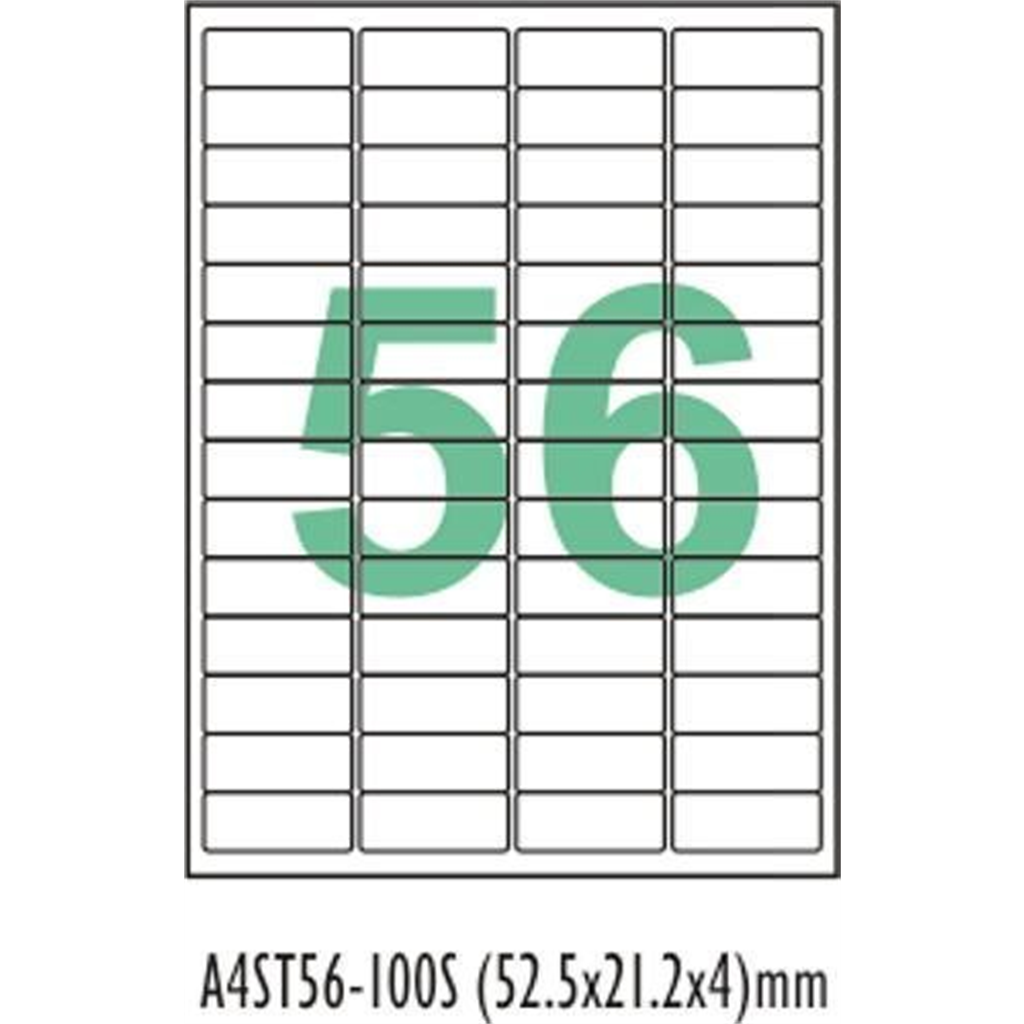 Desmat A4 Size Labels (56 Label Sheet, ST56)- 100 Sheets ...
