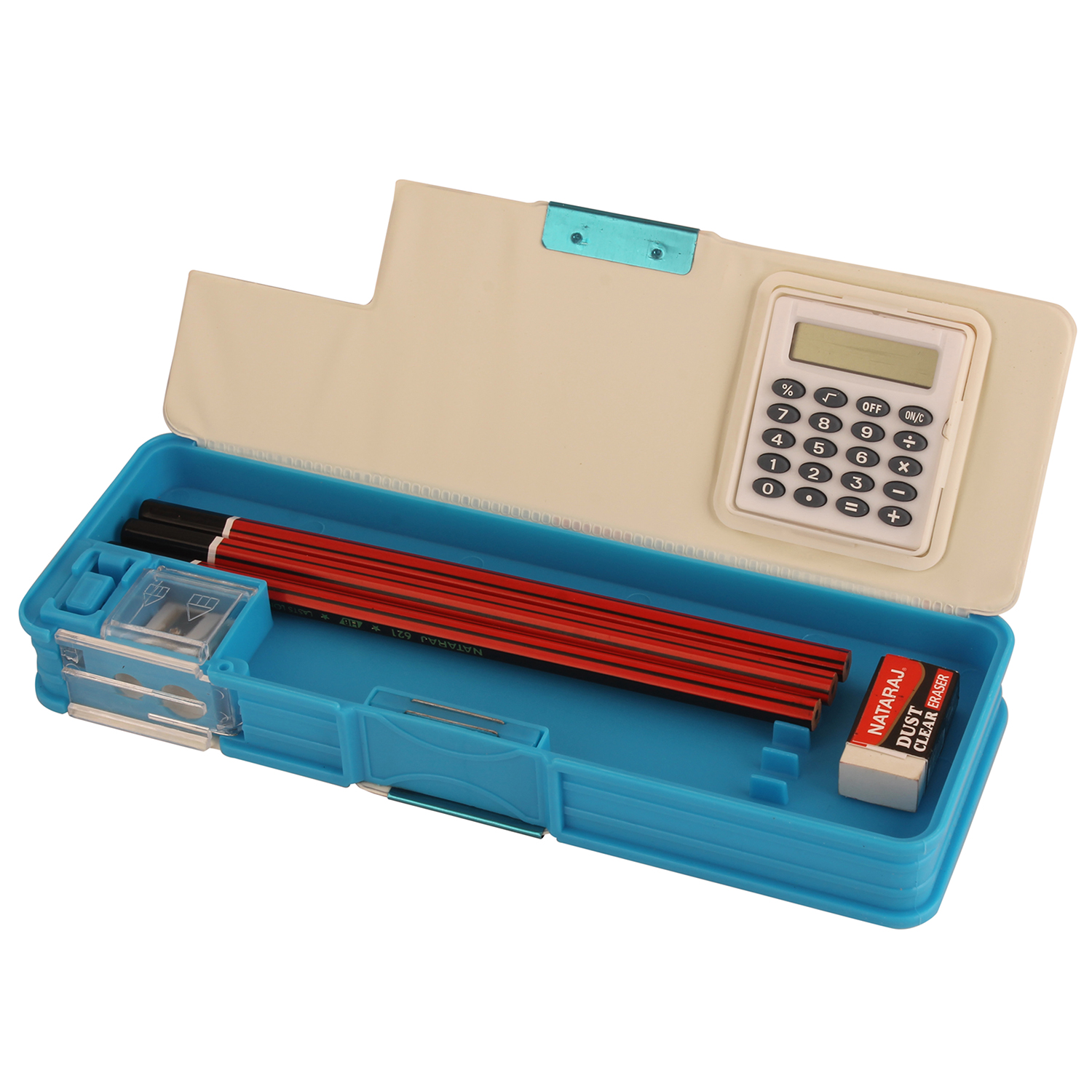 STYM Pencil Box With Twist Calculator Plastic (2 sides, Set of 1